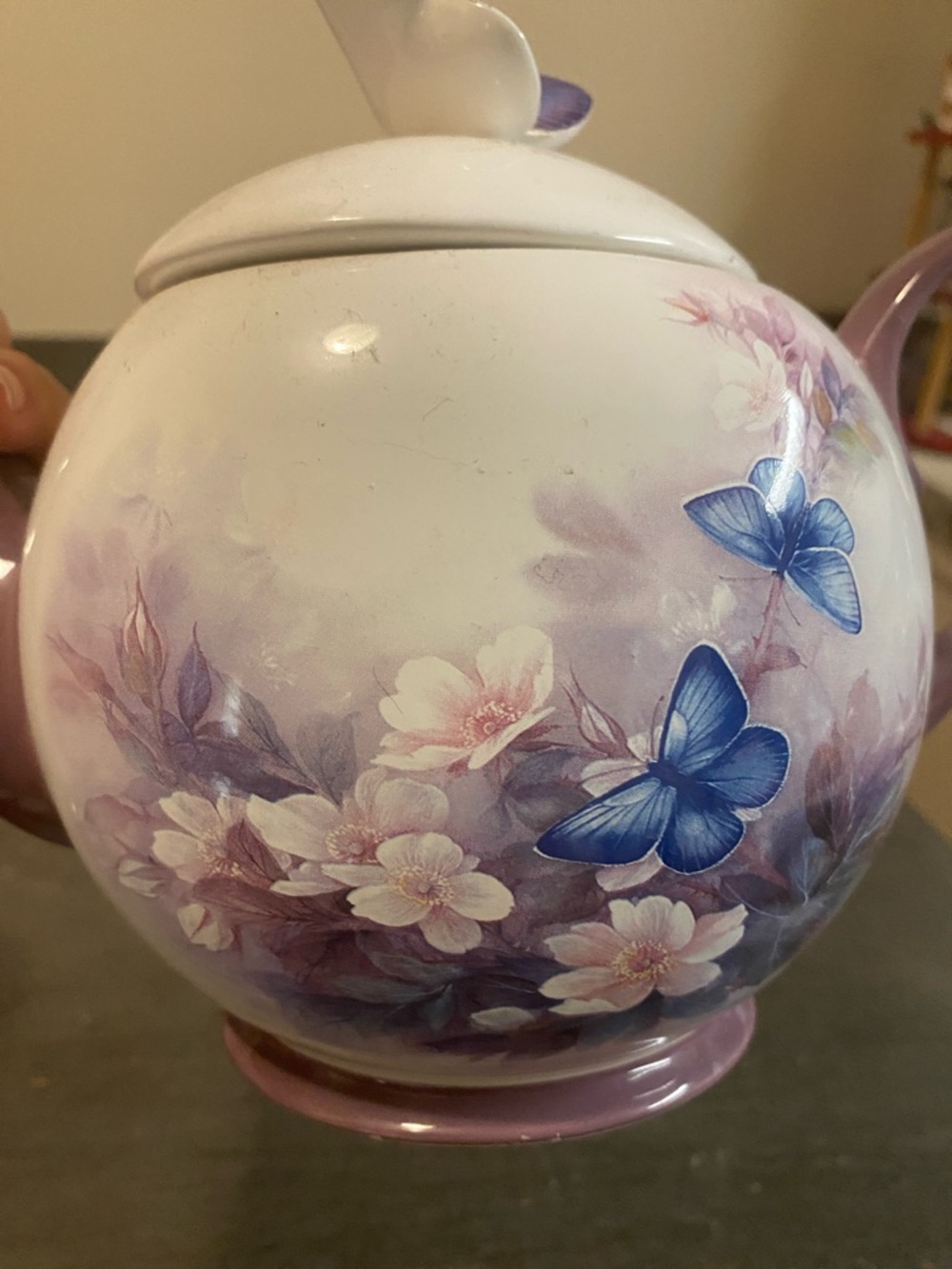Butterfly Floral Teapot by Lena Liu for Teleflora